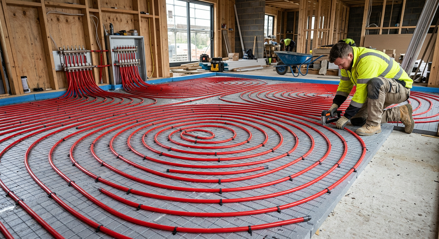 Installation de plancher chauffant hydraulique à Sartrouville 78