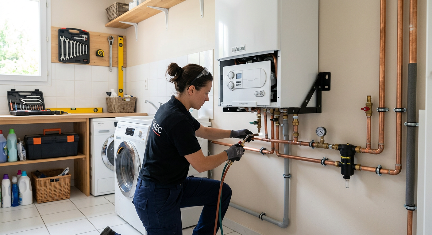 Remplacement de chaudière à condensation par un chauffagiste à Sartrouville